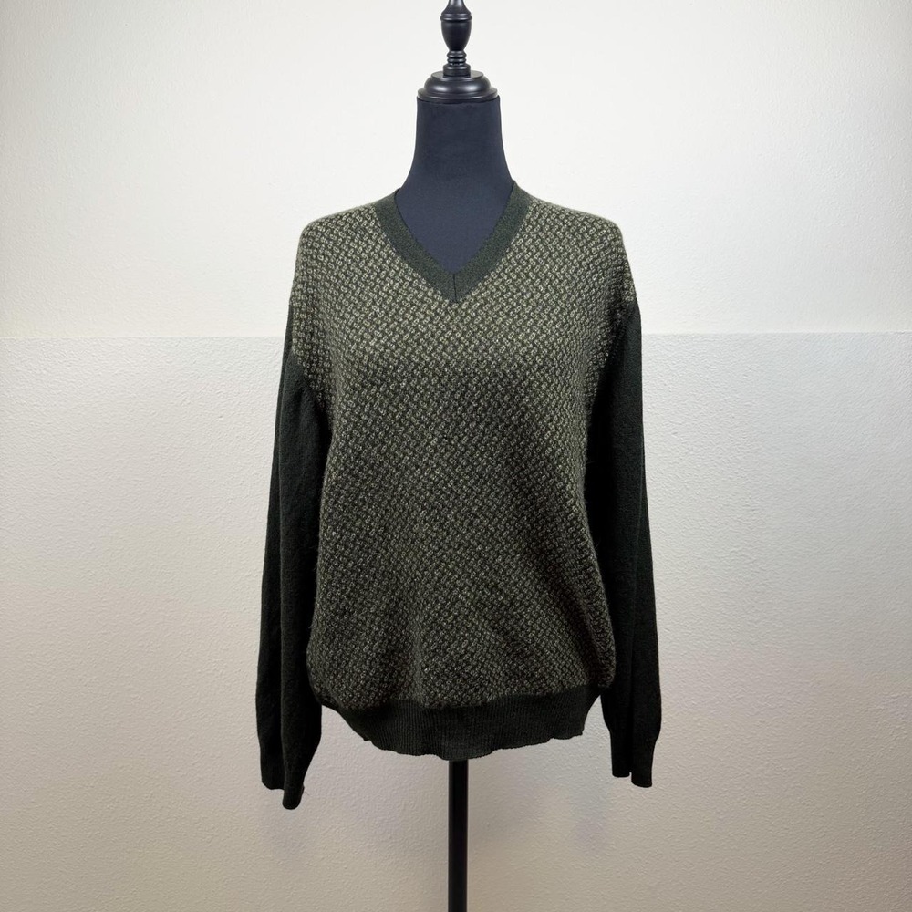 Segreto Italian Wool Blend V-Neck Sweater – Size Large